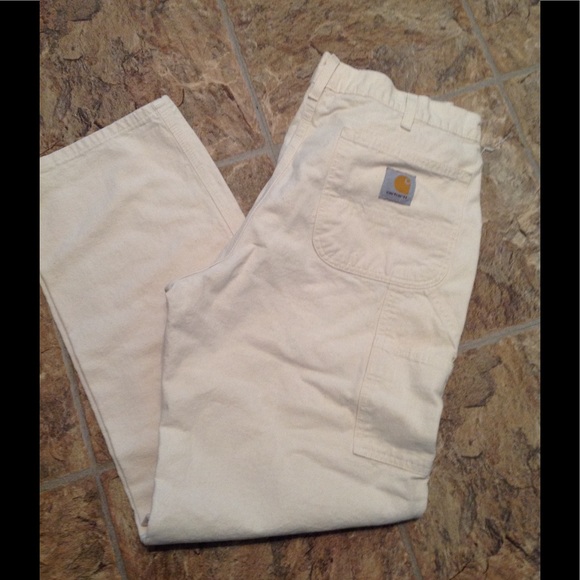 white carhartt jeans